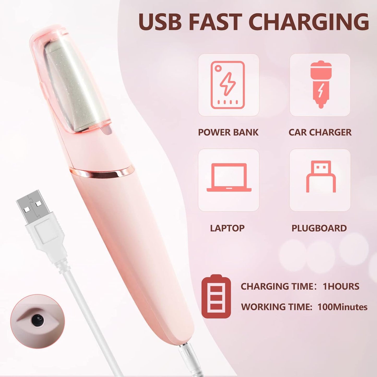 Rechargeable Electric Callus Remover