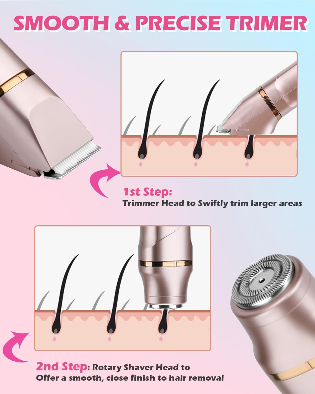Two In One Women's Electric Razor