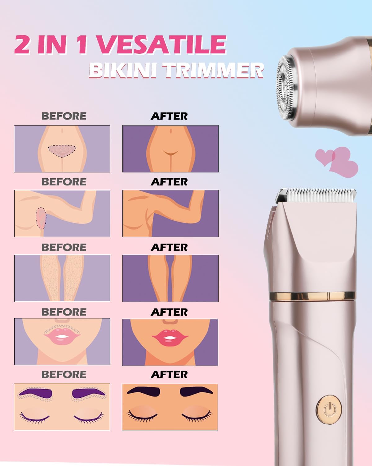 Two In One Women's Electric Razor